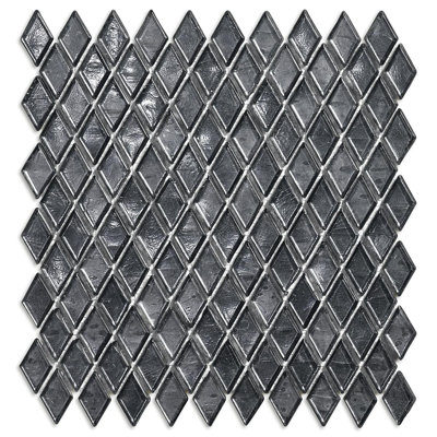 Caesium 7/8" x 1-5/8" Diamond Glass Mosaic