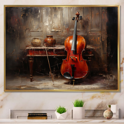 Violoncelle charisma profond bourgogne II - musique, art mural