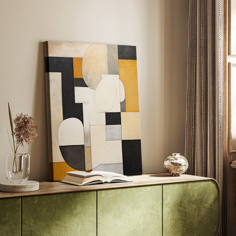 Série ABSTRACT CDXCV III - Toile tendue avec châssis de qualité supérieure - Prêt à être accroché, H 36 po x l 24 po