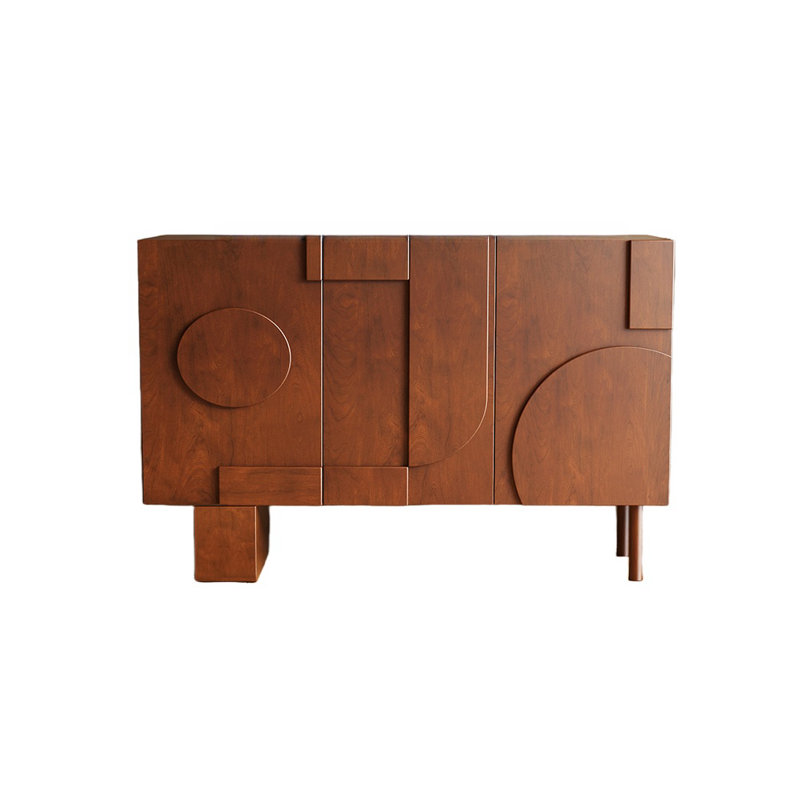 French Simple Creative Entrance Cabinet Accent Cabinet, Brown