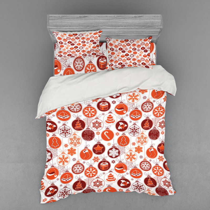 Modern & Contemporary Polyester Paisley Duvet Cover, Queen Duvet Cover + 3 Additional Pieces