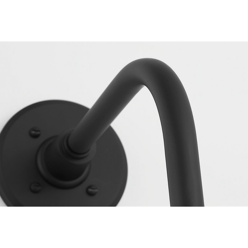 Thomas O'Brien 1 - Light Outdoor Barn Light, 17.75" H x 9" W x 15" D, White, Matte Black