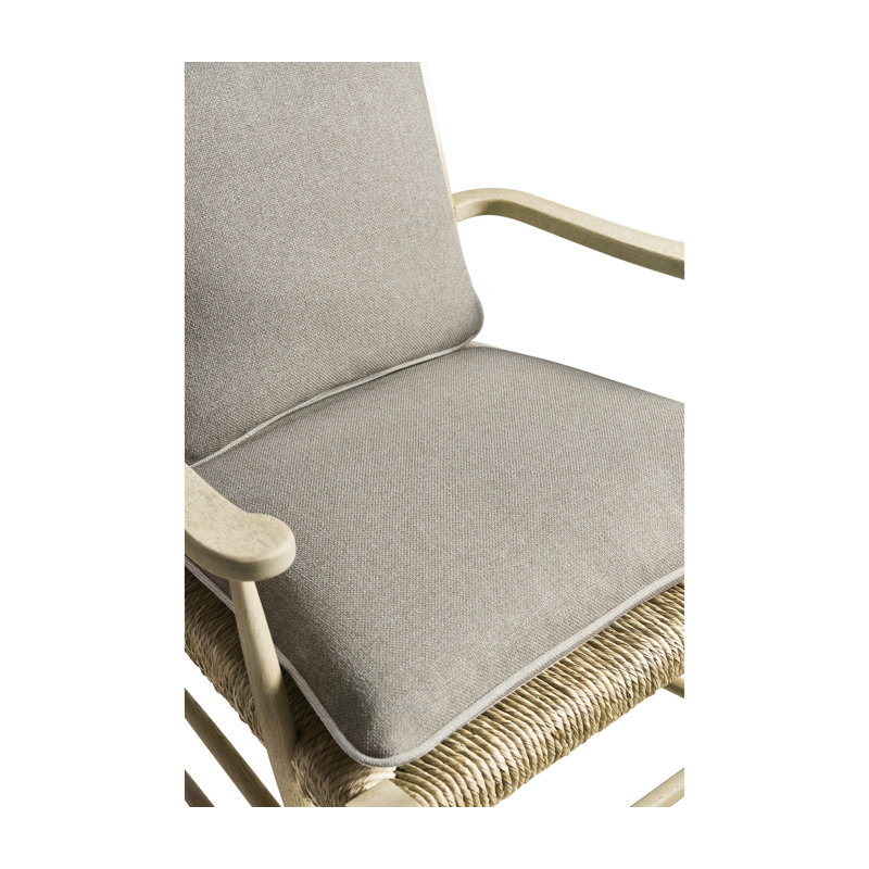Doppler Upholstered Arm Chair, Stripped Oak