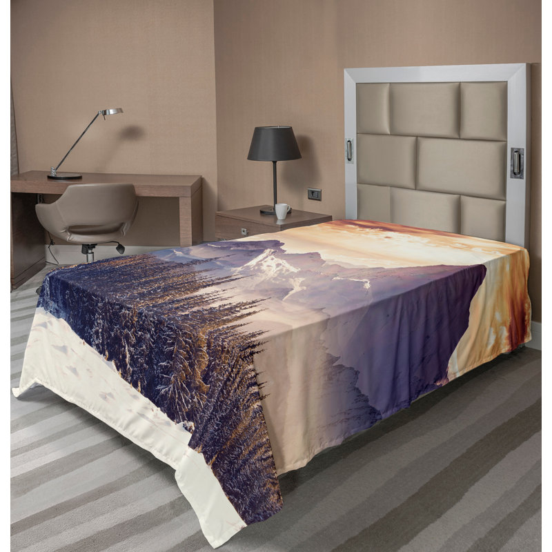 Multicolore_13679 Ambesonne, Drap plat pour lit simple