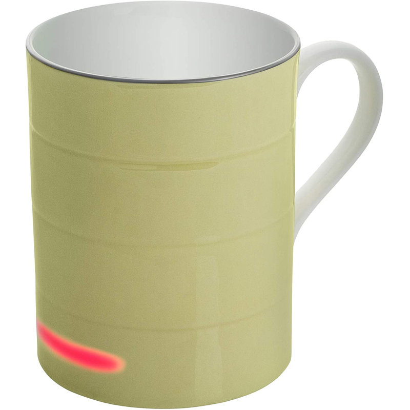 Tasse intelligente Glowstone - tasse à café et thé en porcelaine fine auto-chauffante, 12 oz, Pierre