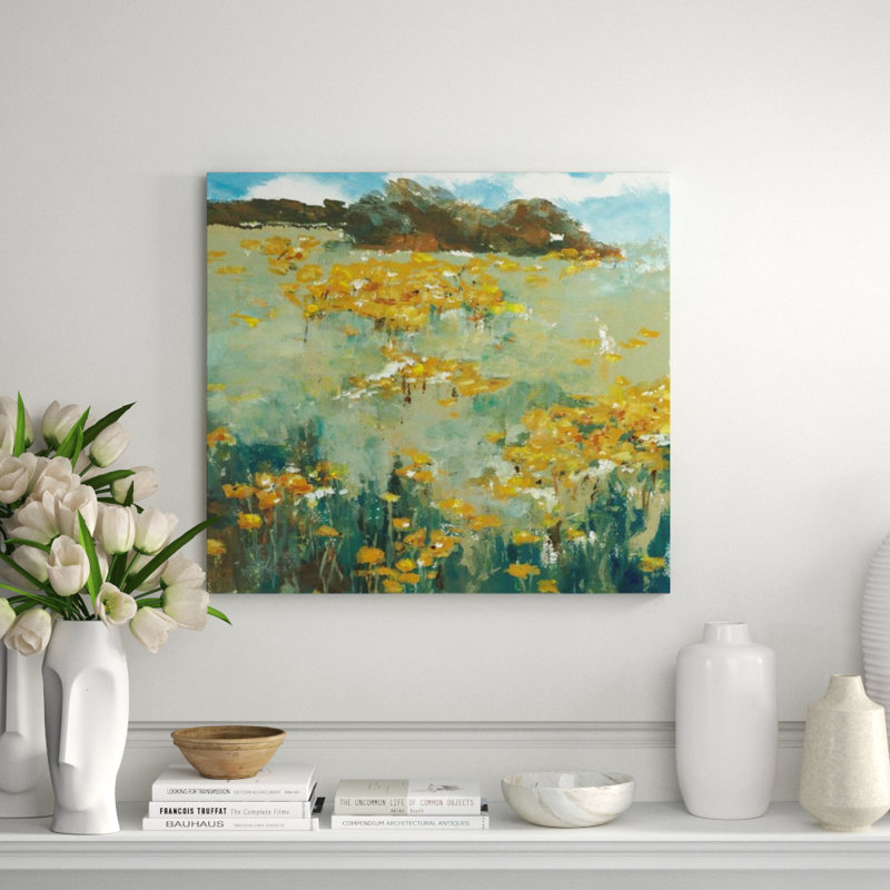 Spring Waltz Print by Sara Brown, Outdoor, 30" H x 33" W x 1.5" D