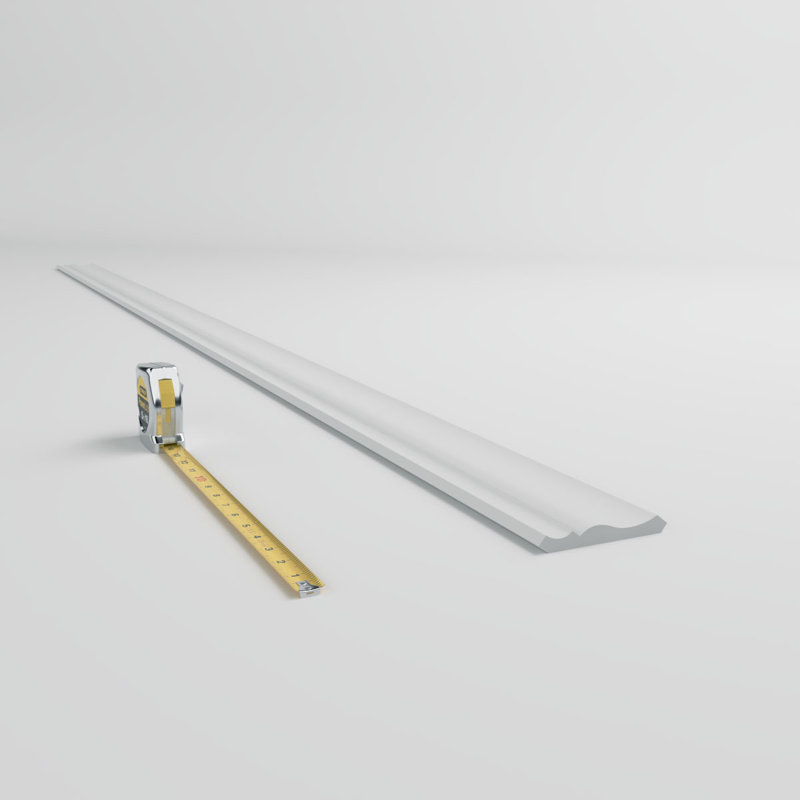 White Finger-Joint Pine Crown Moulding 96" Length