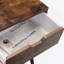 Table de chevet avec 2 tiroirs, tables de chevet avec pieds en bois massif et rangement, table d'appoint, 2 pièces-1396798173