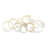 Caliope Multi Ring Gold & Silver Wall Decor