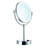 Freestanding dual sided LED lighted magnifying make-up mirror. 5x's & normal magnification. battery operated - 4 AA batteries. 