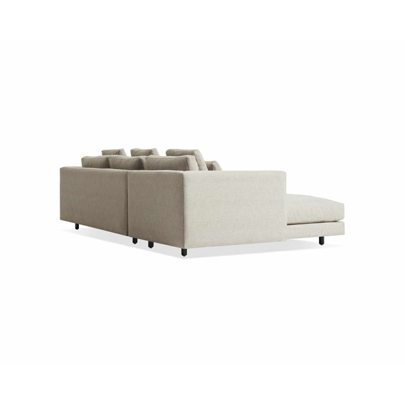 Hands Down Chaise Sectional, Landa Stone, Left Hand Facing