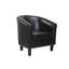 Isadora Faux Leather Barrel Chair-26120244