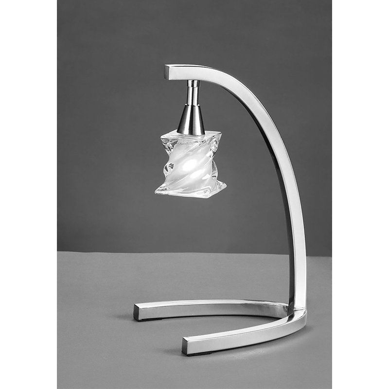 Matheson Metal Arched Lamp, Polished Chrome