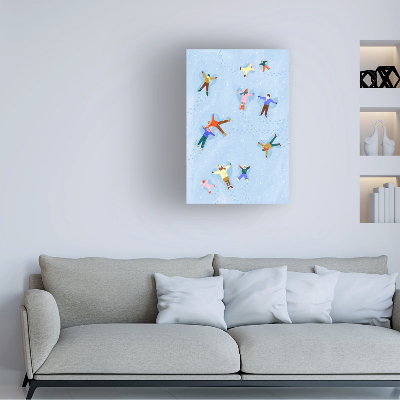 «Bea Muller Snow Angels», art sur toile, H 19 po x l 12 po