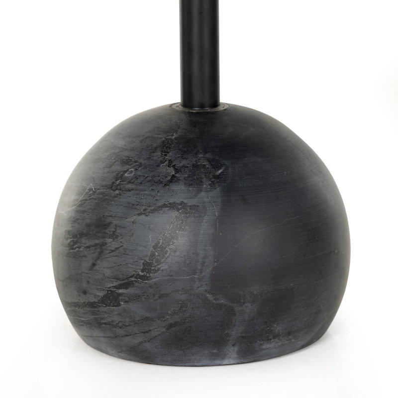 Viola Marble End Table, Black