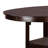 Contemporary Dining Room Counter height 5pc Dining Set Round Table w Leaf & 4x Side Chairs
