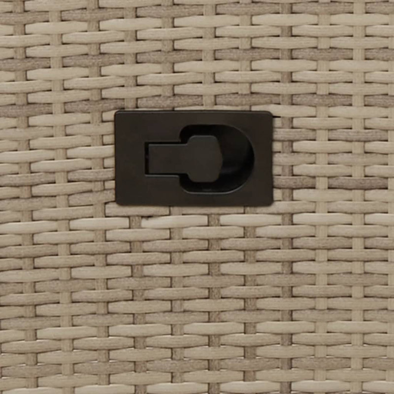  Chaise de jardin inclinable beige, blanc crème, Blanc, Beige, Beige