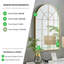 Roussel Window Style Metal Frame Floor or Wall Mirror Modern Design