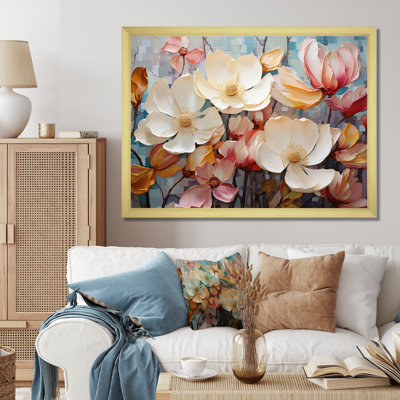 " White Pink Magnolias Magnolia Symphony II "