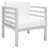 Gray Frame/White Cushion