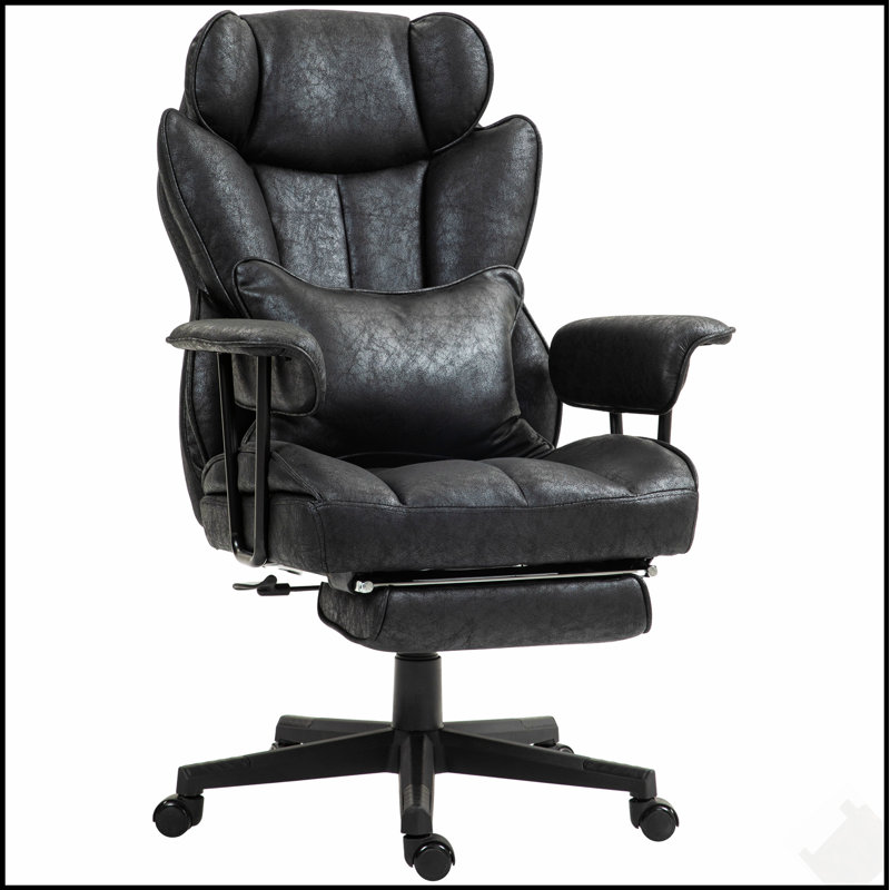 Fauteuil de direction avec fonctions réglables, rembourrage en mousse épaisse et capacité de poids de 400 lb pour un confort ultime