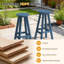 Tabourets de bar pivotants en HDPE avec repose-pieds (ensemble de 2)-1726743282