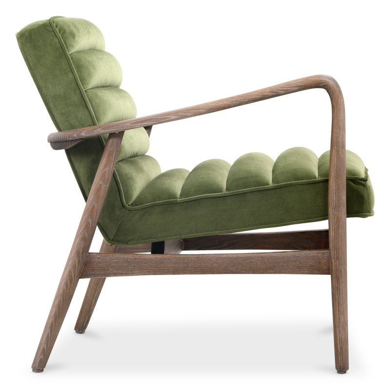 Upholstered Armchair, Green