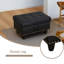 Faux Leather Ottoman