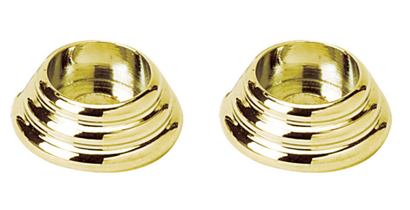 Traditional Brass Rose / Rosette, Polished Brass, 3.3"H x 3.35 W x 1"D
