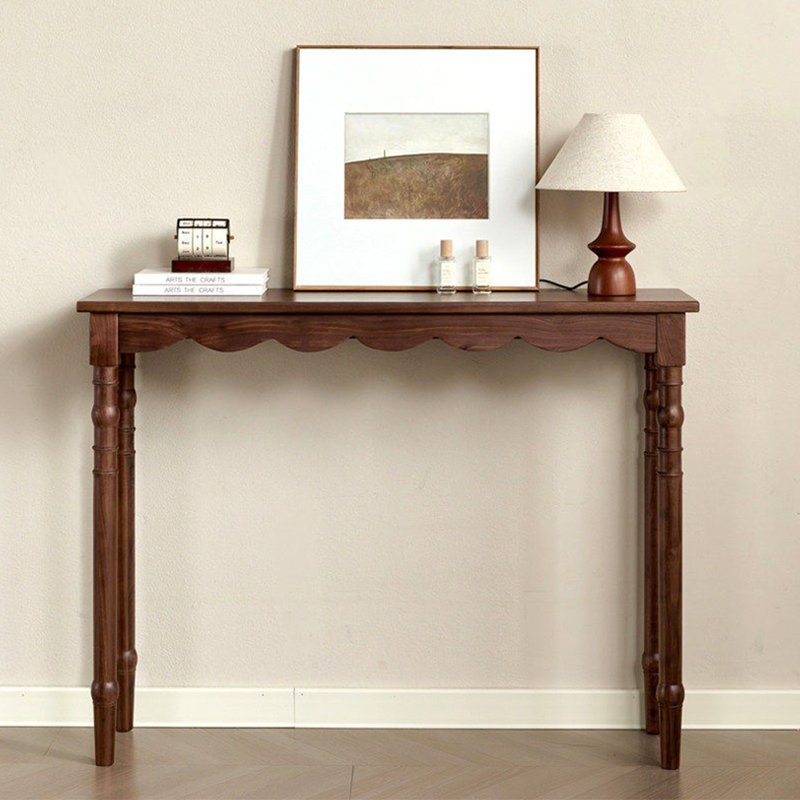 Console en bois massif de style américain., H 35,4 po x l 47,2 po x P 13,7 po