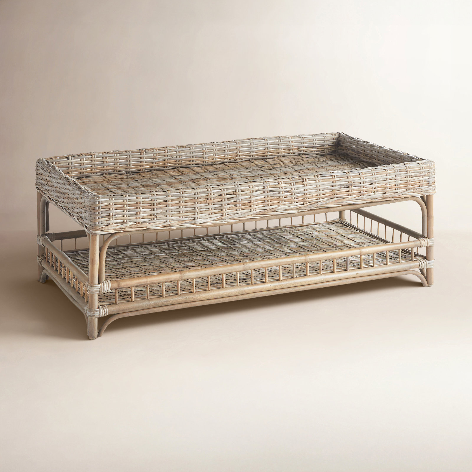 Raye 48" Rattan Coffee Table