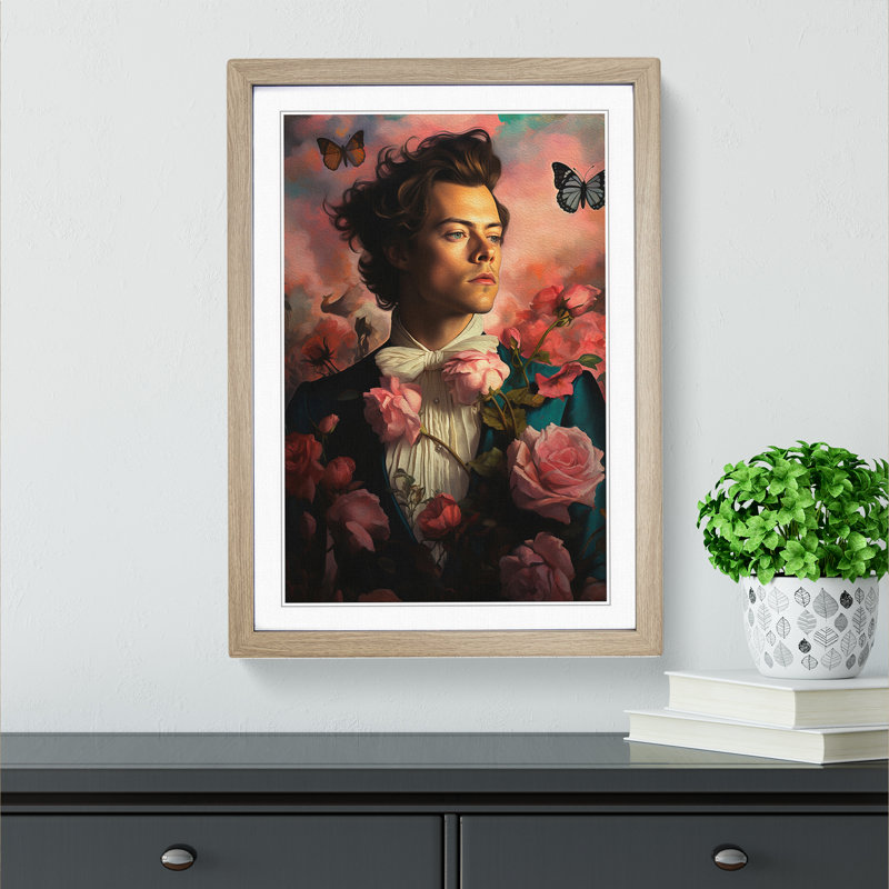 Harry Styles Romanticism - Framed Print, 46cmH x 34cmW