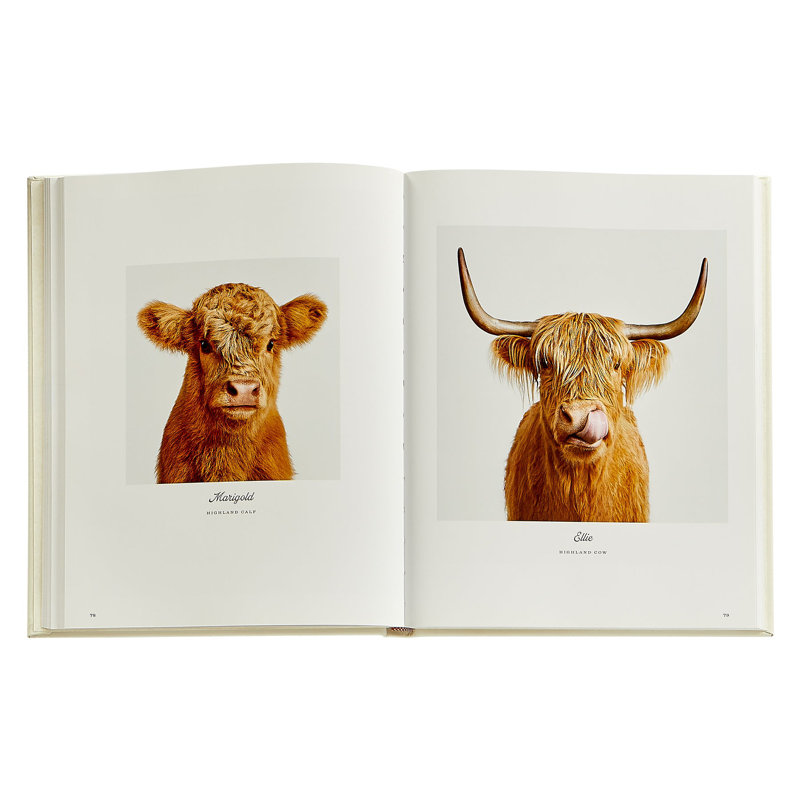 Farm Life Leather Bound Coffee Table Book