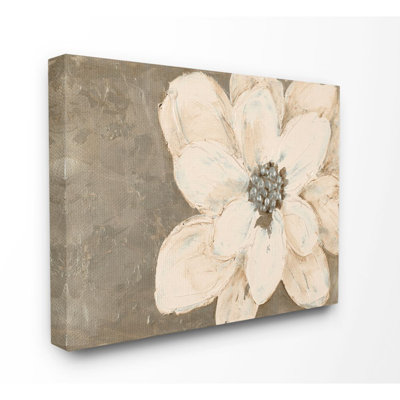 « abstract fleur collage painting », impression sur toile