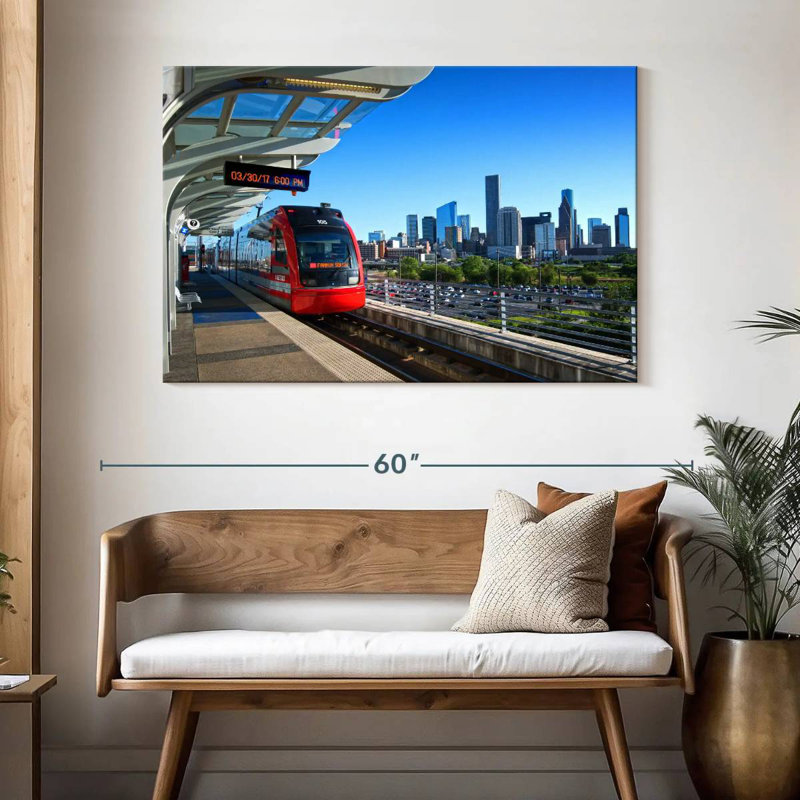 Houston Train, 32" H x 48" W