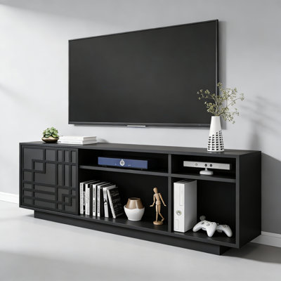 Techni Mobili Contemporary TV Stand for TVs Up to 70 IN., Black