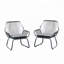 Fauteuil club d'extérieur en rotin PE