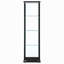 Vitrine noire à 4 tablettes