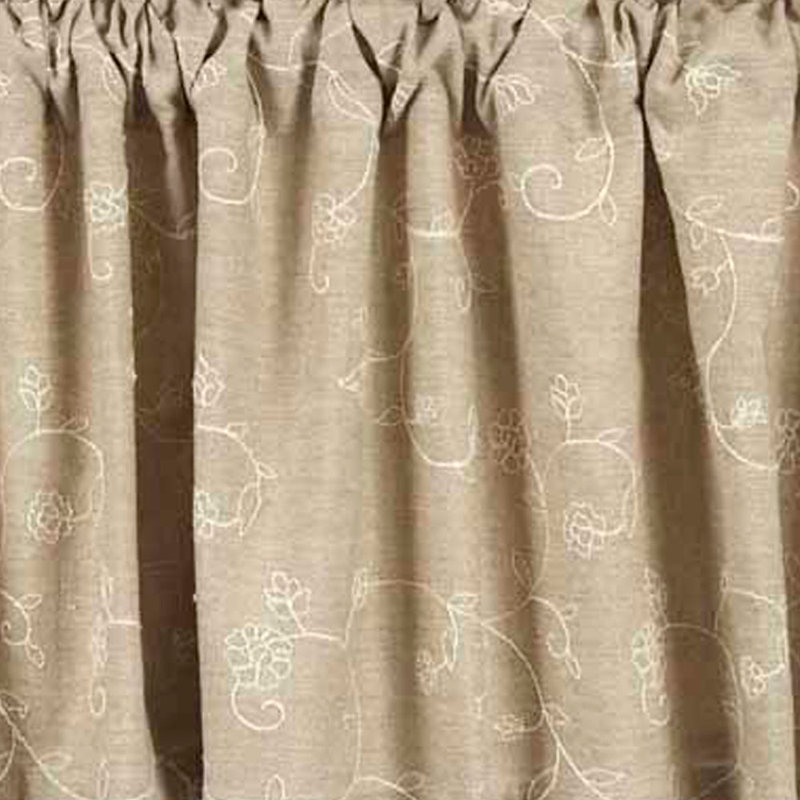 Castillon Cotton Window Valance, Taupe