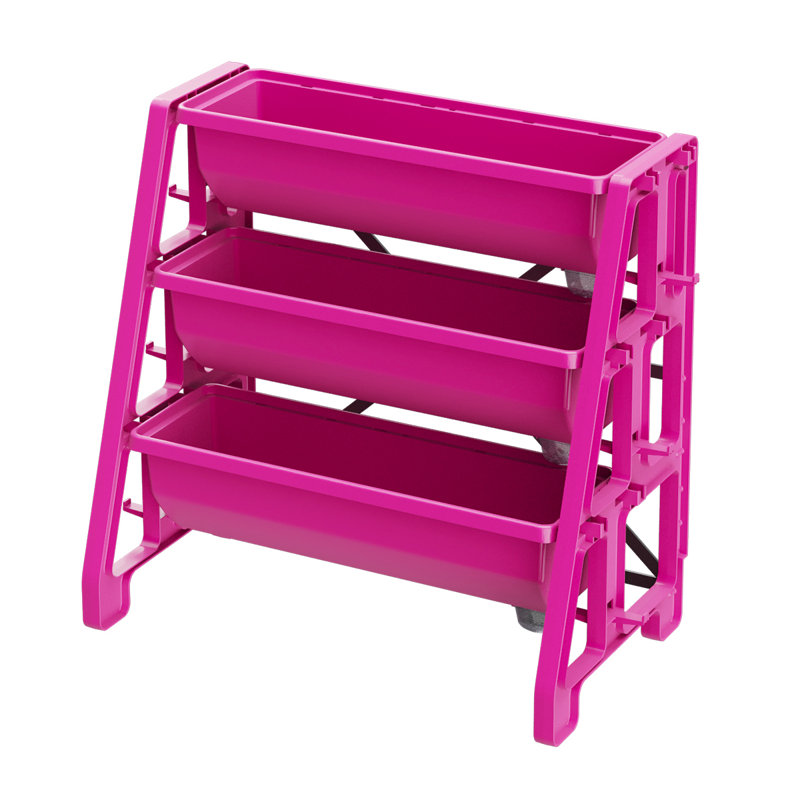Jardin vertical en plastique 3 pi x 1 pi Magallon, Rose