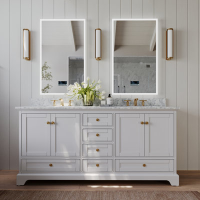 Meuble-lavabo double 72 po Audrey