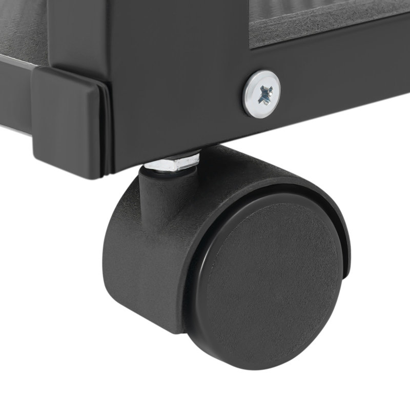 Meuble audio-vidéo 19,7 po à 4 niveaux avec roulettes