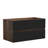 Grace 36" Walnut Bathroom Vanity with Soft Black Drawers WITHOUT Sink