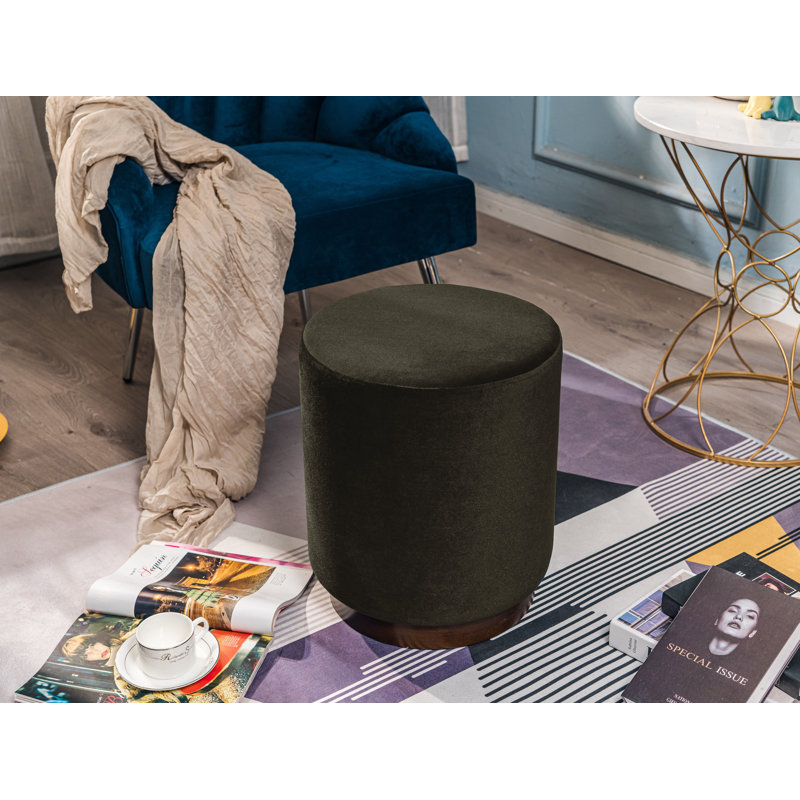 Repose-pieds Bridgewater, Velours brun