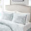 Literie pour grand lit blanc - coton 200Tc, broderie sur le thème de la plage, taille confortable-129946328