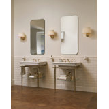 Etoile Rectangular Console Bathroom Sink with Overflow