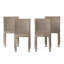 Chaises d'appoint de patio empilables Bronstein-1859759432