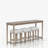 Matte Glass Display Table with 3 Stools