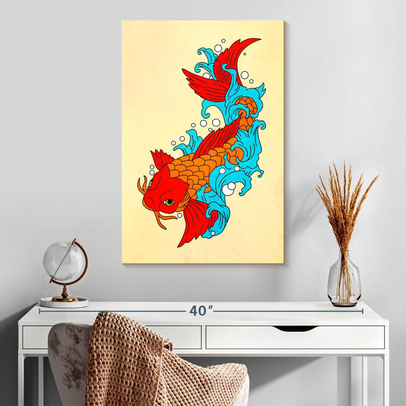 Brampt Koi Fish II, 30" H x 20" W