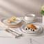 Ensemble de vaisselle et assiettes en jade Red Barrel Studio®, 18 pièces, 6 pièces, blanc-285168658